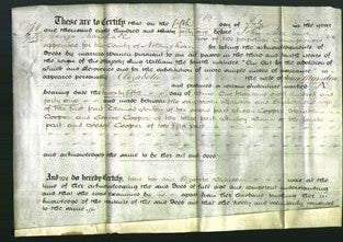 Deed by Married Women - Elizabeth Marsden-Original Ancestry