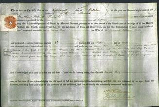 Deed by Married Women - Maria Lucy Hides-Original Ancestry