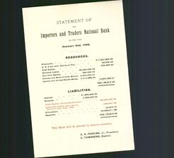 Statement - The Importers & Traders National Bank