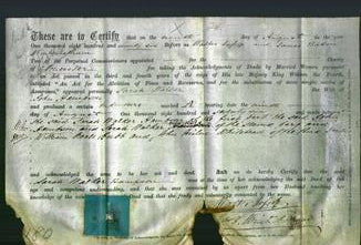 Deed by Married Women - Sarah Walker Hampson-Original Ancestry