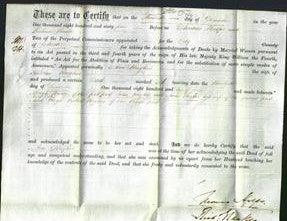 Deed by Married Women - Ann Hughes-Original Ancestry