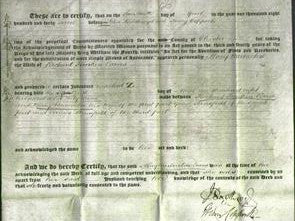 Deed by Married Women - Mary Warburton Evans-Original Ancestry
