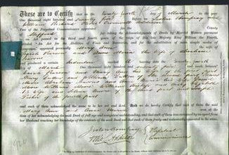 Deed by Married Women - Mary Ann Pearson and Anne Maria Jeavons-Original Ancestry