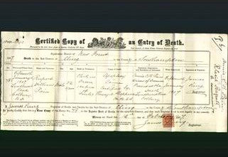 Death Certificate - Rupert William Pain-Original Ancestry