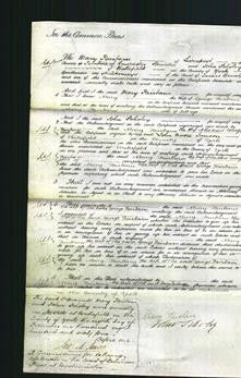 Court of Common Pleas - Mary Fairbarn-Original Ancestry