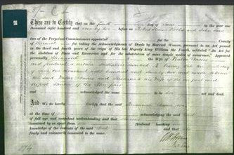 Deed by Married Women - Susannah Davies-Original Ancestry