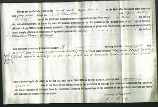 Deed by Married Women - Sarah Golding-Original Ancestry