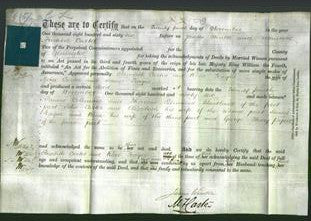 Deed by Married Women - Elizabeth Carter and Rosa Teaque-Original Ancestry