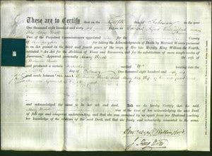 Deed by Married Women - Mary Woods-Original Ancestry