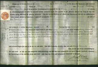 Deed by Married Women - Sarah Boorman-Original Ancestry