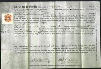 Deed by Married Women - Eliza Davies-Original Ancestry