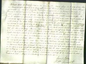 Deed by Married Women - Sarah Fussell and Caroline Nelson-Original Ancestry