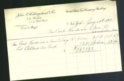 Letterhead - John P. Hollingshead & Co.