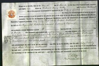 Deed by Married Women - Emily Eliza Steele Gordon Catheart-Original Ancestry