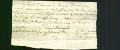 Receipt - Joel Howard and Benjamin Thinkley
