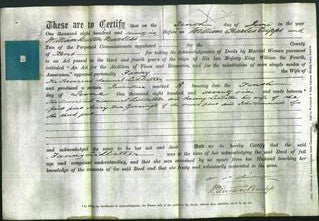 Deed by Married Women - Fanny Lidbetter-Original Ancestry