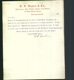 Letterhead - C.F. Sayles & Co.