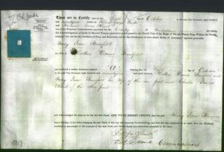 Deed by Married Women - Mary Jane Stansfeld-Original Ancestry