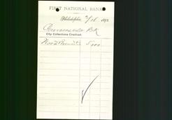 Bank Letterhead - First National Bank