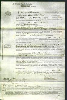 Court of Common Pleas - Alice Clara Burden-Original Ancestry