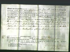 Deed by Married Women - Georgina Sophia Jackson-Original Ancestry