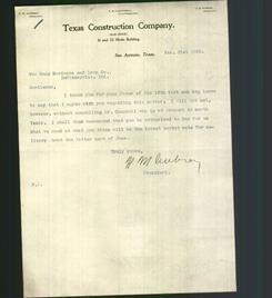 Letterhead - Texas Construction Company