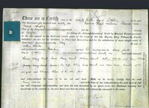 Deed by Married Women - Mary Parrish Clarke-Original Ancestry