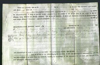 Deed by Married Women - Sarah Ann Cartmel-Original Ancestry