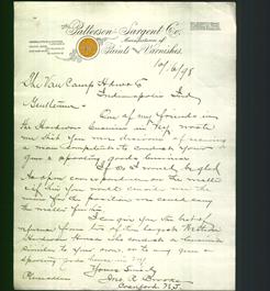 Letterhead - Patterson - Sargent Co.