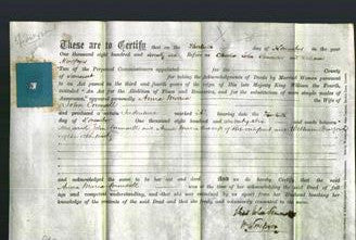 Deed by Married Women - Anna Maria Counsell-Original Ancestry