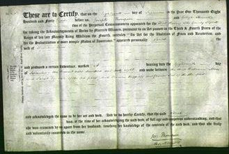 Deed by Married Women - Sarah Moss-Original Ancestry