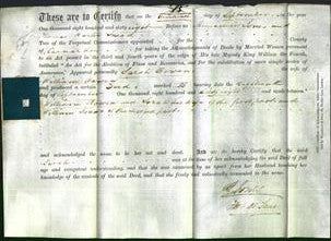 Deed by Married Women - Sarah Bowen-Original Ancestry