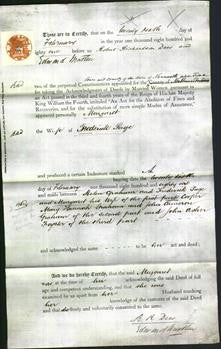 Deed by Married Women - Margaret Page-Original Ancestry