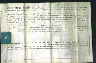 Deed by Married Women - Eliza Archer-Original Ancestry