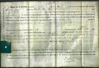 Deed by Married Women - Elizabeth Bramston-Original Ancestry