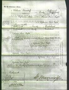 Court of Common Pleas - Euphemia Jane Taylor-Original Ancestry