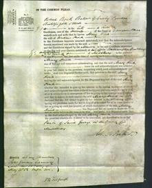 Court of Common Pleas - Mary Hind-Original Ancestry