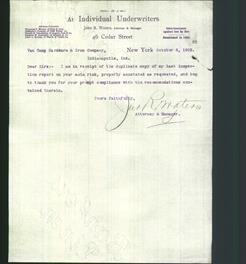 Letterhead - At Individual Underwriters