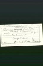 Wakefield, Massachusetts Payment Voucher - Westcott F Merrow