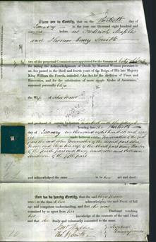 Deed by Married Women - Eliza Moore-Original Ancestry