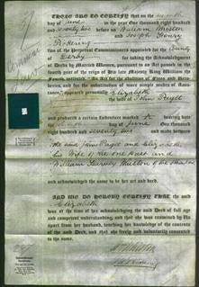 Deed by Married Women - Elizabeth Paget-Original Ancestry