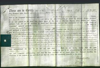 Deed by Married Women - Mary Hoste-Original Ancestry