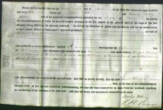 Deed by Married Women - Susan Robinson-Original Ancestry