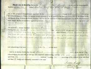 Deed by Married Women - Sarah Dearden-Original Ancestry