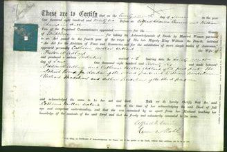 Deed by Married Women - Catherine Mollar Adland-Original Ancestry