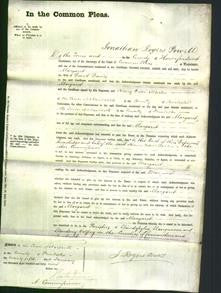 Court of Common Pleas - Margaret Davies-Original Ancestry