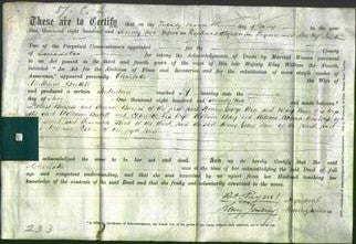Deed by Married Women - Charlotte Brettell-Original Ancestry