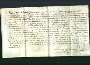 Deed by Married Women - The Right Honorable Lady Catherine Saunderson-Original Ancestry