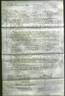 Court of Common Pleas - Elizabeth Thornes and Frances Clegg-Original Ancestry