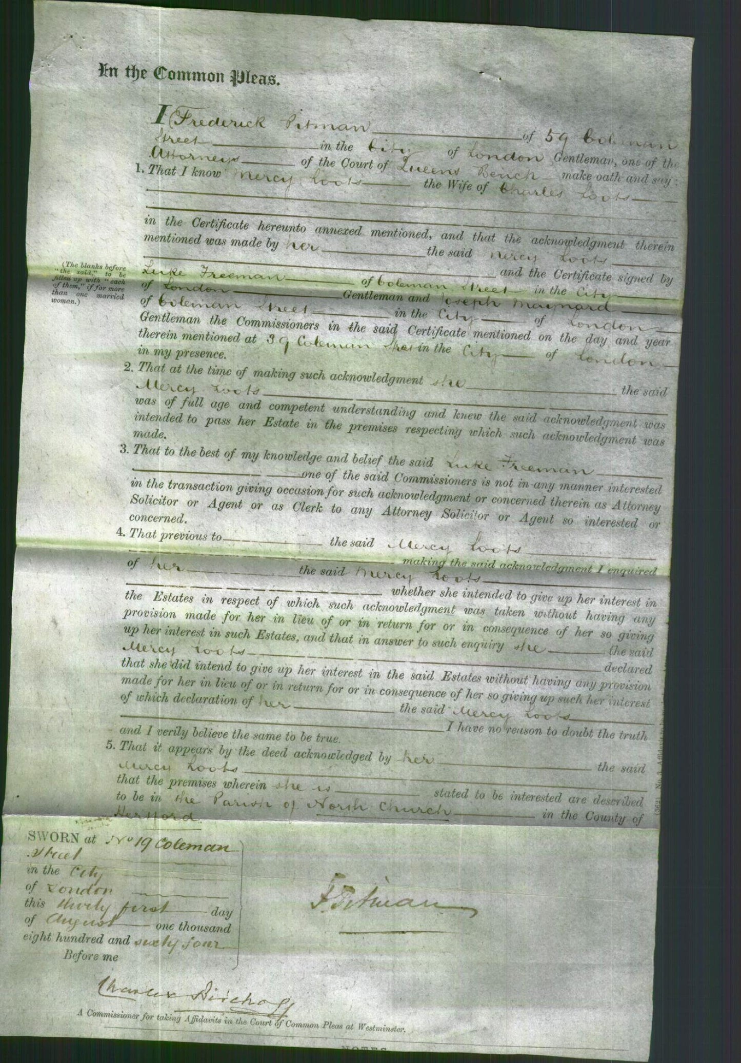 Court of Common Pleas - Mercy Loots